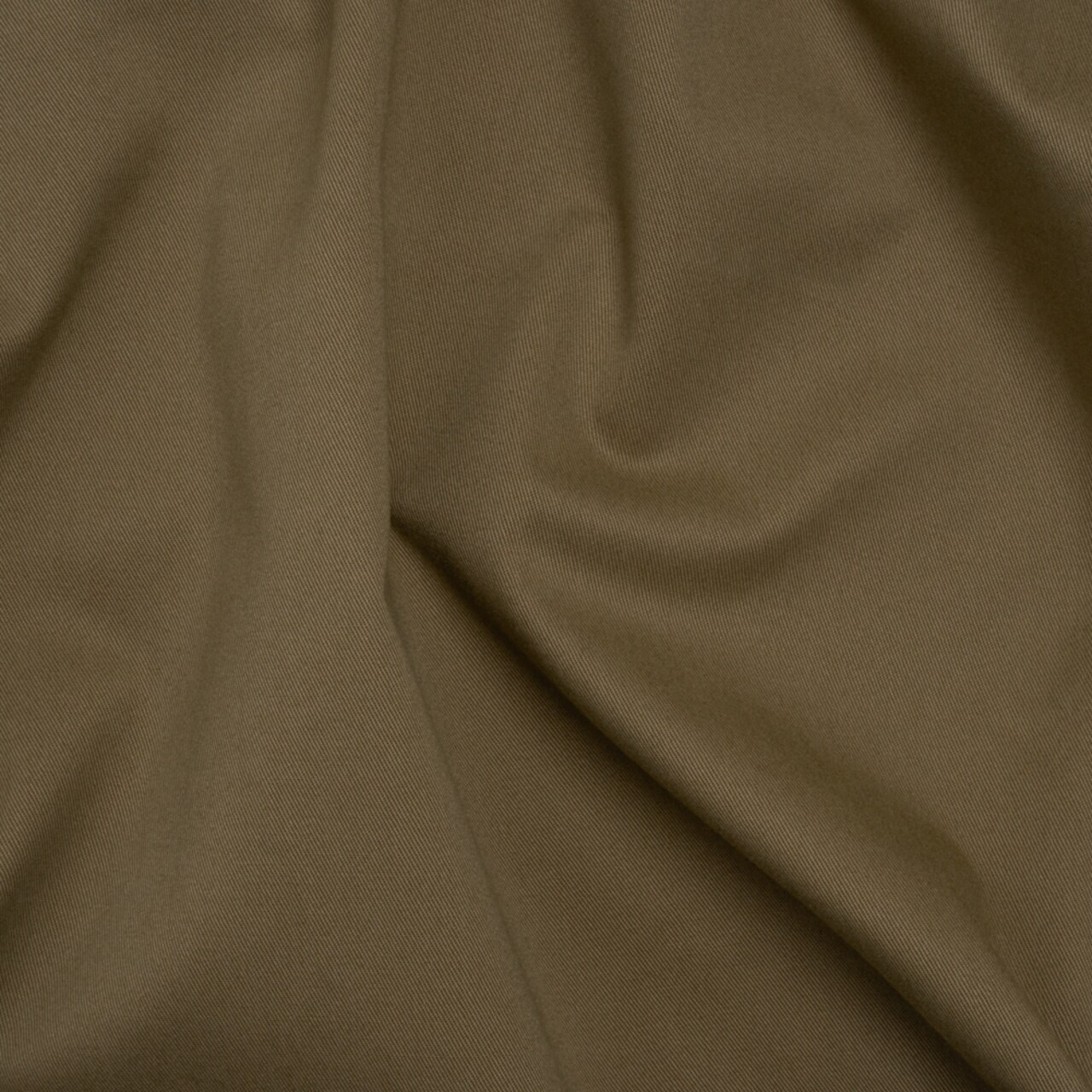 1 Yard Carbon Brushed Stretch Khaki Twill Fabric Taupe Solid Durable Material 53 inch Width